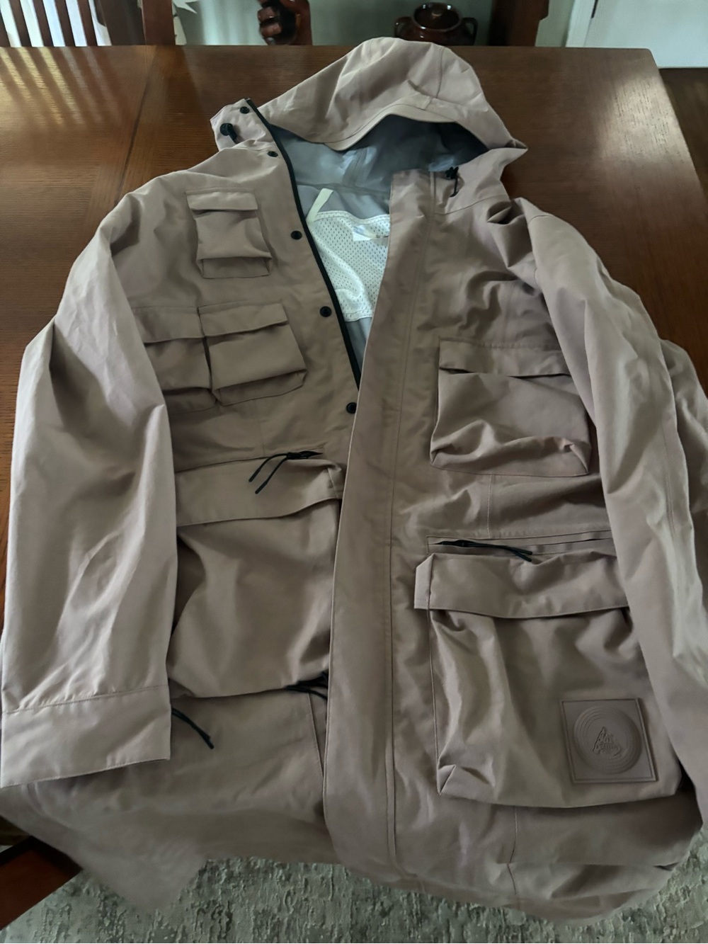 Kith Men's Hooded Trench in Taupe